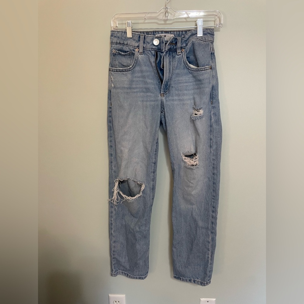 Garage Light Blue Distressed Jeans